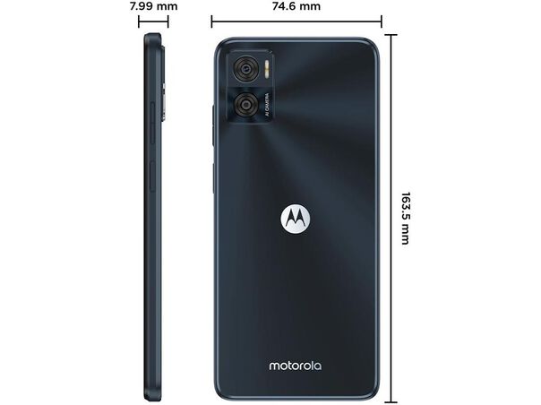 Smartphone Motorola Moto E22 128GB Preto 4G 4GB RAM 6 5” Câm. Dupla + Selfie 5MP Dual Chip  - 128GB - Preto image number null