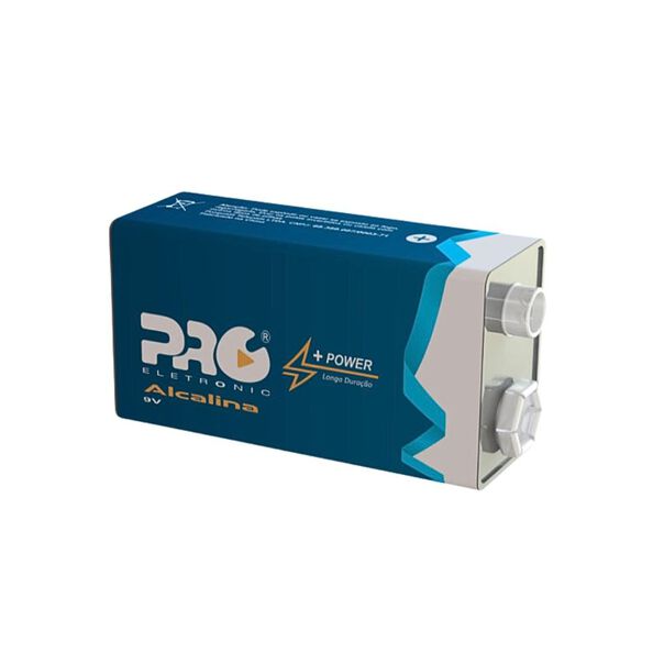 Bateria Alcalina Proeletronic PQBA-9V01 9V 6LR61 com 1 Unidade image number null
