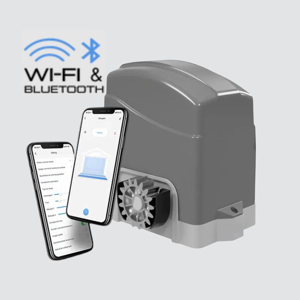 Motor Do Portão Agl Dz Izzy Trino Wifi Bluetooth App Via Celular image number null