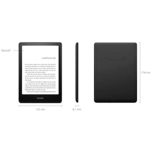 Kindle Paperwhite Amazon 11 Geração com 16GB. Tela de 6.8 - Preto image number null