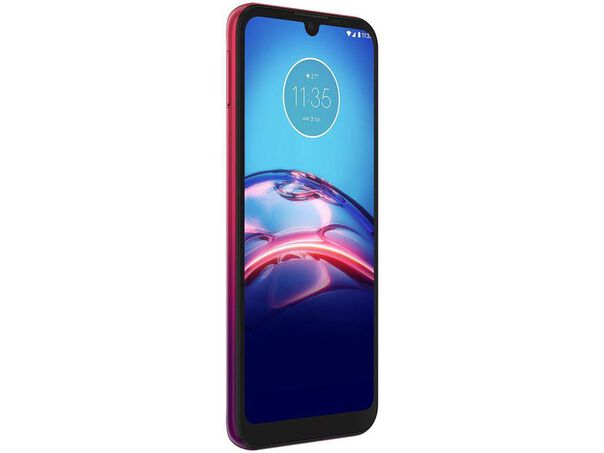 Smartphone Motorola Moto E6S 64GB Vermelho Magenta - 4G Octa-Core 4GB RAM 6 1” Câm. Dupla + Selfie 5MP  - 64GB - Vermelho magenta image number null