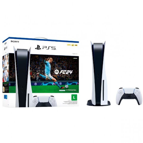 Console Playstation 5 + Jogo Blu-ray EA Sports FC 24 - Branco image number null