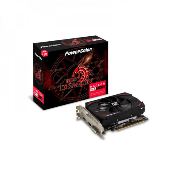 Placa de Vídeo RX 550 4gb PCI EX Dragon Power Color  DDR5 - Preto image number null