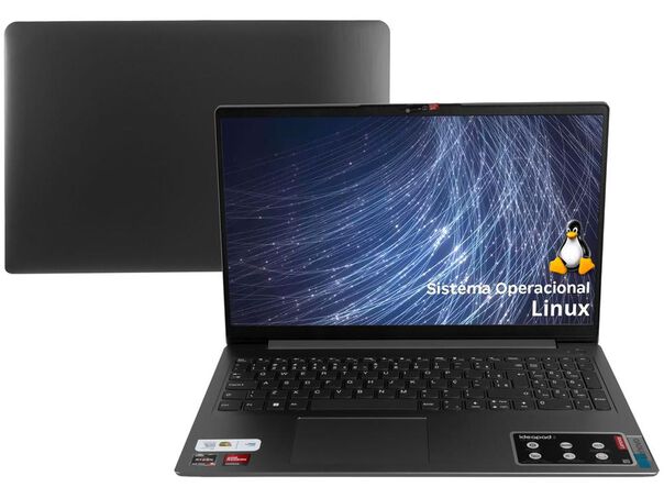 Notebook Lenovo Ideapad 3i AMD Ryzen 5 8GB 256GB SSD 15.6” Full HD Linux 82MFS00100 image number null