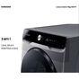 Lava e Seca Samsung WD17T Inox com Ecobubble e Lavagem Inteligente WD17T6300GP - 17-10 kg - 220V