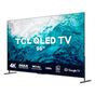Smart TV QLED 98 Polegadas 4K TCL Google TV 98C735 UHD Dolby Vision IQ +Atmos Comando de voz - Chumbo