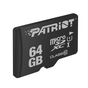 Micro Cartão de Memória Patriots 64GB LX Series SDXC PSF64GMCSDXC10 - Preto