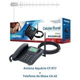 Telefone Celular Rural Fixo de Mesa Quadriband 850 900 1800 1900 MHZ Dual CHIP CA-42S