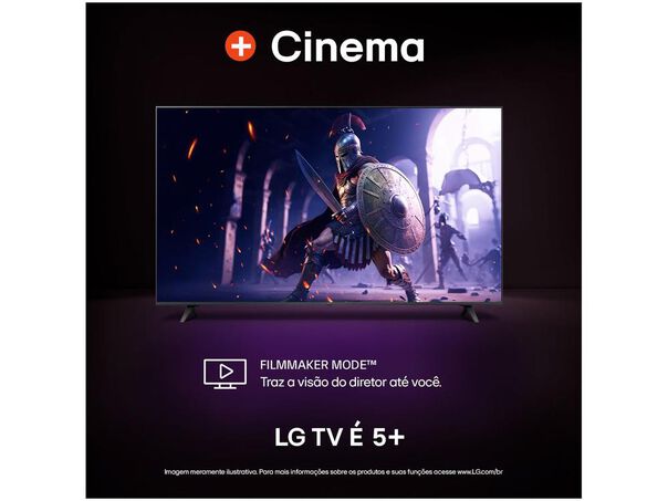Smart TV 75” 4K UHD LED LG 75UR8750 Wi-Fi Bluetooth Alexa 3 HDMI IA Matter - 75” image number null