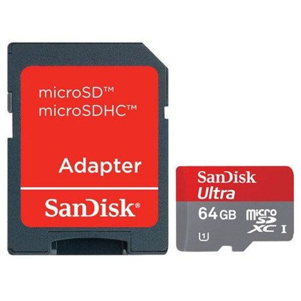 Cartão Micro SD 64Gb Sandisk Ultra com Adaptador 30mb-s image number null