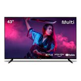 Smart TV Multilaser 43 HD DLED USB HDMI Multi Android - TL046M - Preto - Bivolt