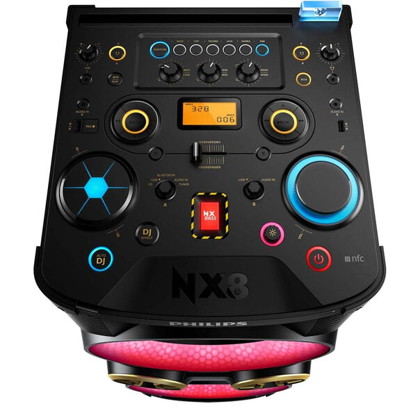 Mini System NTX800X-78 com MP3. Bluetooth. Duplo USB e Ripping 3.200W Philips - Preto - Bivolt image number null