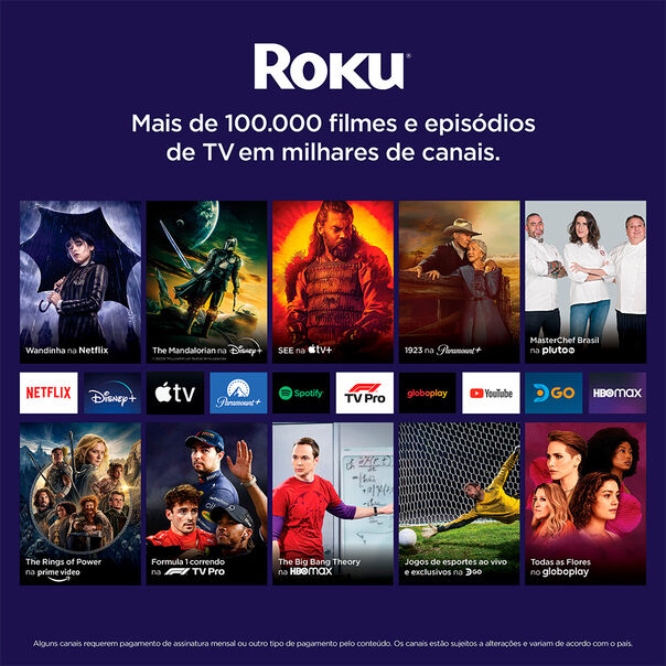 Roku Express 4K - Dispositivo de streaming HD-4K-HDR com controle remoto simples e botões de atalho - Preto image number null
