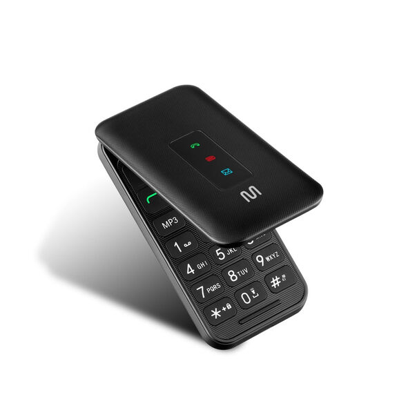 Celular Multilaser Flip Vita 3G Dual Chip com Botão SOS + Rádio FM + MP3 + Bluetooth + Câmera - Preto - P9140 P9140 image number null