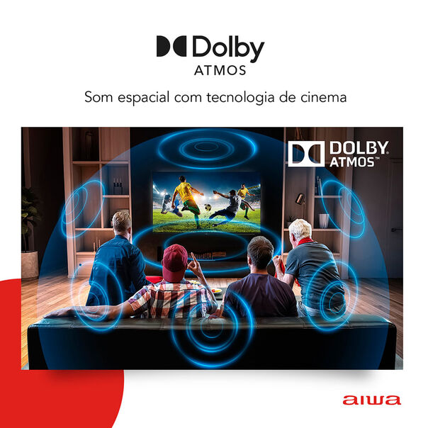 Smart Tv Aiwa 75” 4k Comando de Voz Dolby Visioneatmos - Google Tv image number null