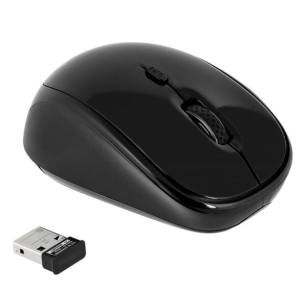 Mouse sem Fio Bluetrack 4 Botões DPI Ajustável 800-1200-1600DPI Ambidestro Pilha Inclusa Alcance de 10m Conexão USB 2.4Ghz Targus - AMW50 AMW50 image number null
