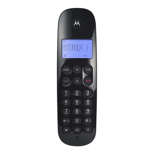Telefone sem Fio Motorola MOTO700 com Identificador de Chamadas Digital Preto image number null