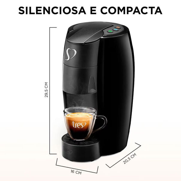 Cafeteira Espresso TRES Lov Automática Multibebidas - Preto - 220V image number null