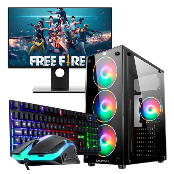 PC Gamer Completo Intel i5 3.2 GHZ HD 500GB 8GB Ram Monitor 19" com Kit Gamer image number null