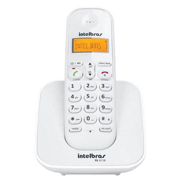 Telefone Intelbras sem Fio TS3110 Branco - 4123010 image number null