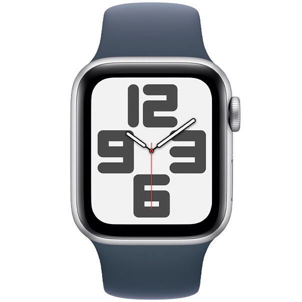 Apple Watch SE 2 (2023) 40 mm - M - L  GPS - Silver Aluminum - Storm Blue Sport image number null