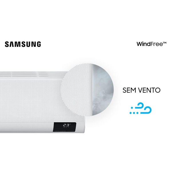 Ar-Condicionado Split Inverter Samsung Wind Free AR18TSHCBWKNAZ Quente e Frio 18.000 Btus - Branco - 220V image number null