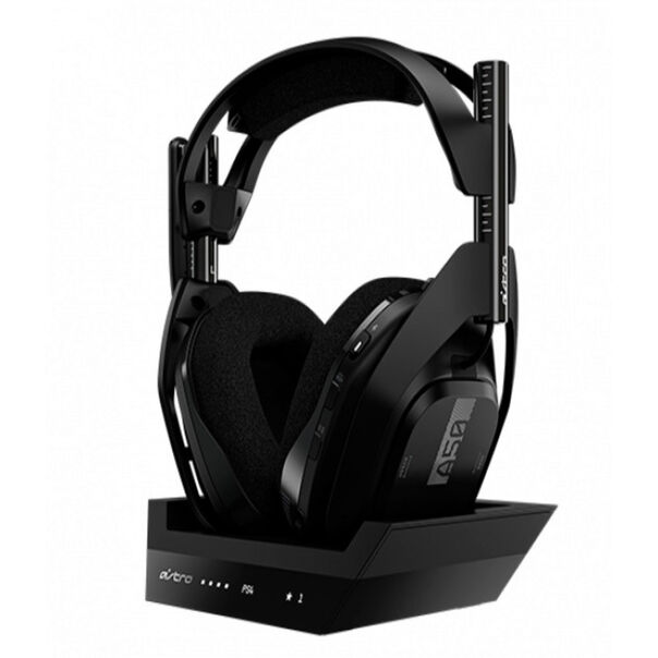 Headset Gamer Logitech Astro A50 + Base Station PS4-PC 939-001674 - Preto image number null