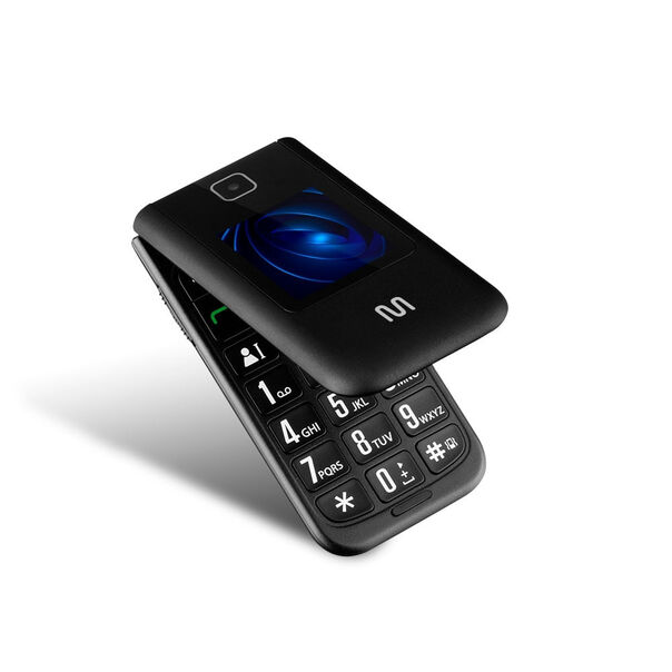 Celular Multilaser Flip Vita Duo Dual Chip com duas telas + Botão SOS + Rádio FM + MP3 + Bluetooth + Câmera Preto - P9145 P9145 image number null