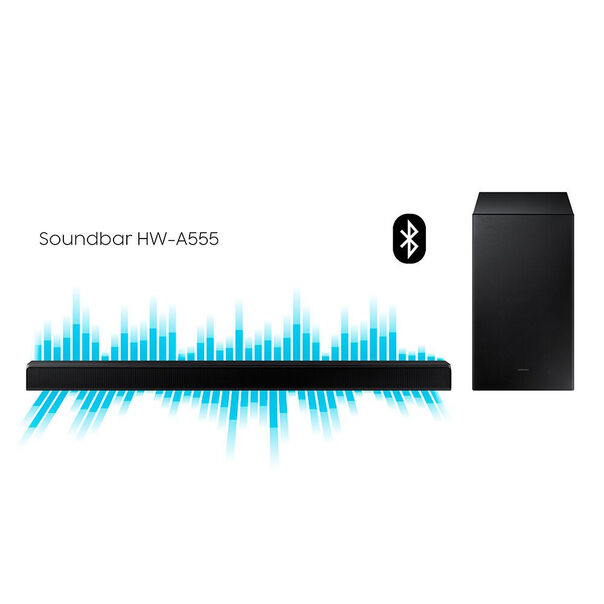 Home Theater Soundbar HWA555 Bluetooth 410W Samsung - Preto - Bivolt image number null