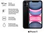 iPhone 11 Apple 128GB Preto 6 1” 12MP iOS + AirPods Apple com Estojo de Recarga - Preto