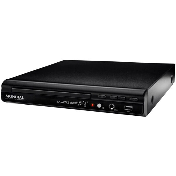DVD Player D-20 com Função Karaokê e Entrada USB Mondial - Preto - Bivolt image number null