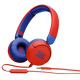 Fone de Ouvido JBL Infantil com Cabo On-ear JR310 Vermelho Azul