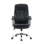 Cadeira Office FX-8 President  Metal Cromado  Couro PU - FlexInter