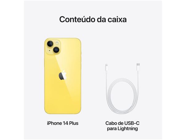 Apple Iphone 14 Plus 128gb Amarelo 6 7” 12mp Ios 5g  - Iphone 14 Plus - Tela 6 7” image number null