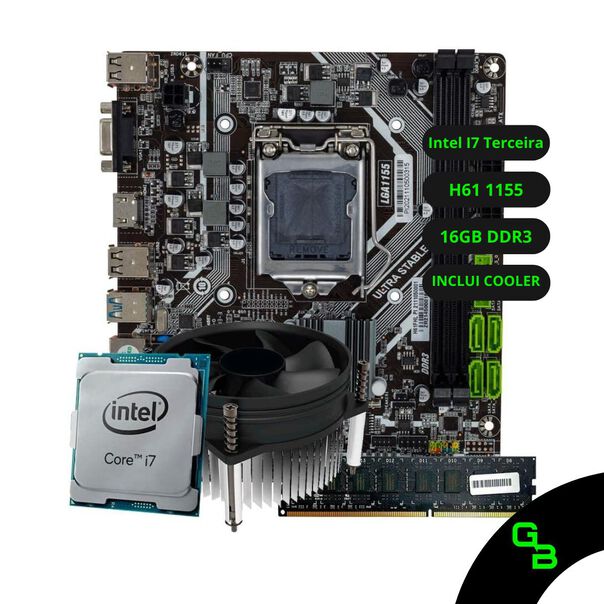 Kit Upgrade Intel Core I7 Terceira H61 Ram 16GB DDR3 image number null