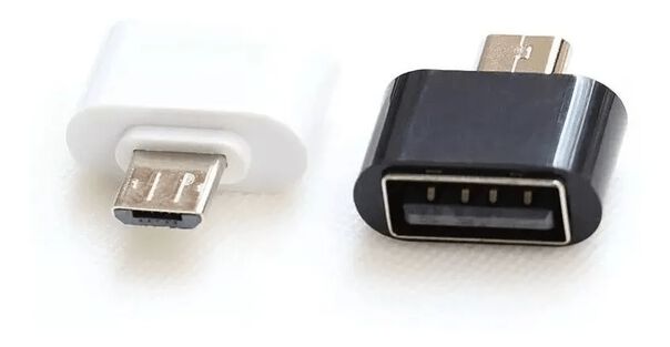 Mini Adaptador OTG (Conecta Pen Drive em Celular) Fêmea USB para Micro USB V8 Macho image number null