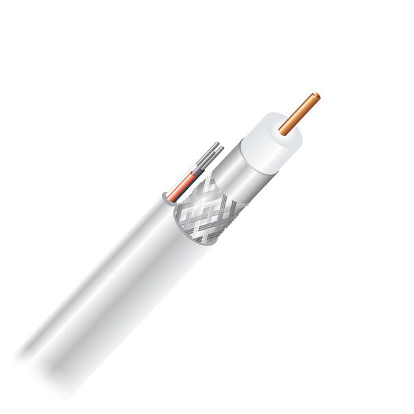 Cabo Coaxial Cabletech STD-40+TP3 Branco 305 Metros 801214000P01CB22 image number null