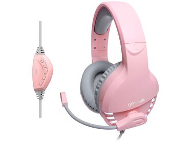Headset Gamer OEX Game PC 7.1 Canais USB HS414 Pink Fox image number null
