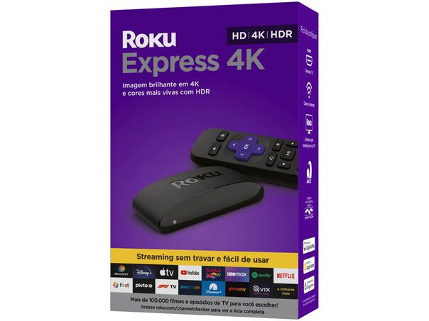 Aparelho de Streaming Roku Express 4K com Controle Remoto image number null