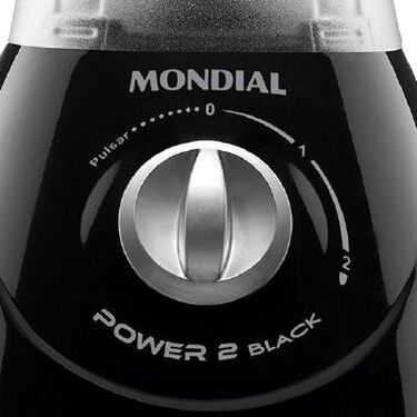 Liquidificador Mondial Power 2I BLACK 370W - L-29 Preto 110 VOLTS image number null