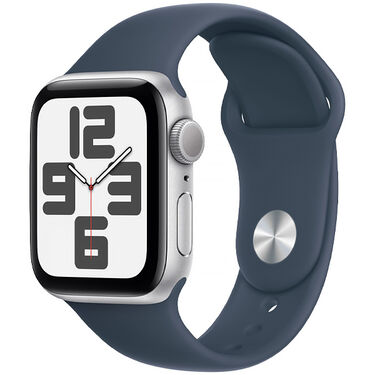 Apple Watch Se 2 (2023) 40 Mm - M - L  Gps - Silver Aluminum - Storm Blue Sport image number null