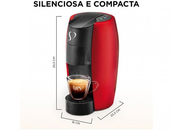 Cafeteira Espresso Tres Lov Vermelha  - Vermelha - 220V image number null