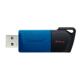 Pen Drive 64GB USB 3.2 DTXM 64GB Kingston - Preto e Azul