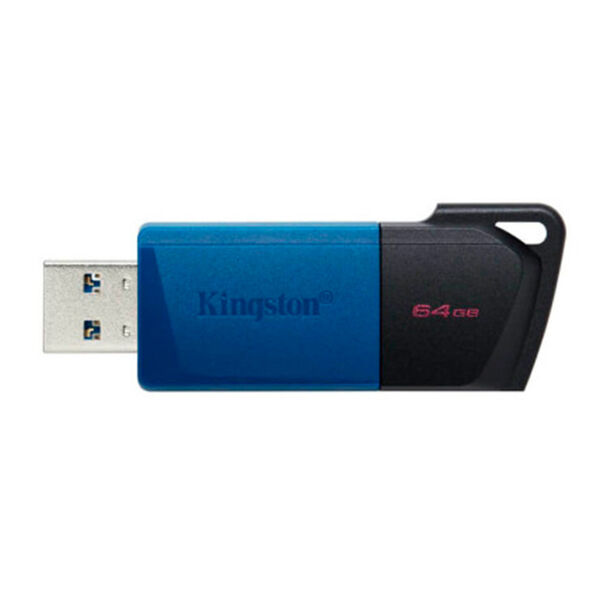 Pen Drive 64GB USB 3.2 DTXM 64GB Kingston - Preto e Azul image number null