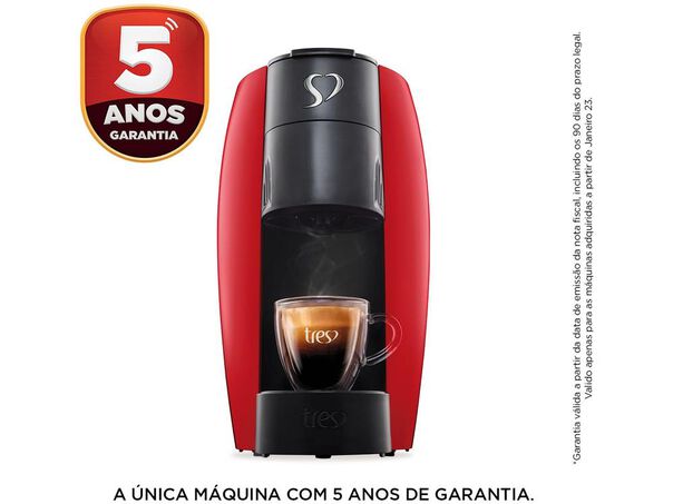 Cafeteira Espresso Tres Lov Vermelha  - Vermelha - 220V image number null