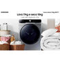 Lava e Seca Samsung WD17T Inox com Ecobubble e Lavagem Inteligente WD17T6300GP - 17-10 kg - 220V