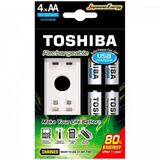 Carregador de Pilha USB AA AAA MIN. 2000MAH C 4 Toshiba