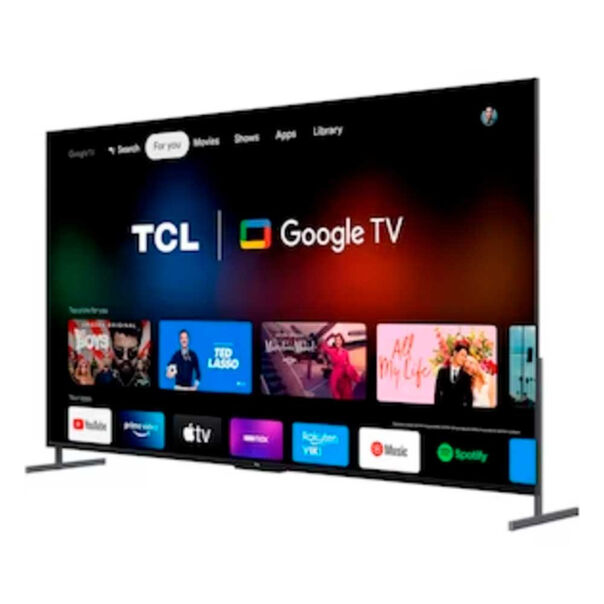 Smart TV QLED 98 Polegadas 4K TCL Google TV 98C735 UHD Dolby Vision IQ +Atmos Comando de voz - Chumbo image number null
