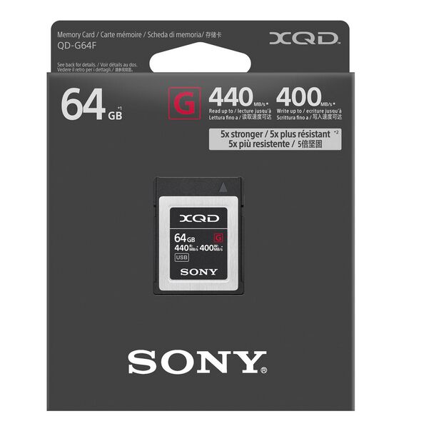 Cartão Memória XQD 64GB Series G PCIe 2.0 de 440 MB-s (QD-G64F) image number null