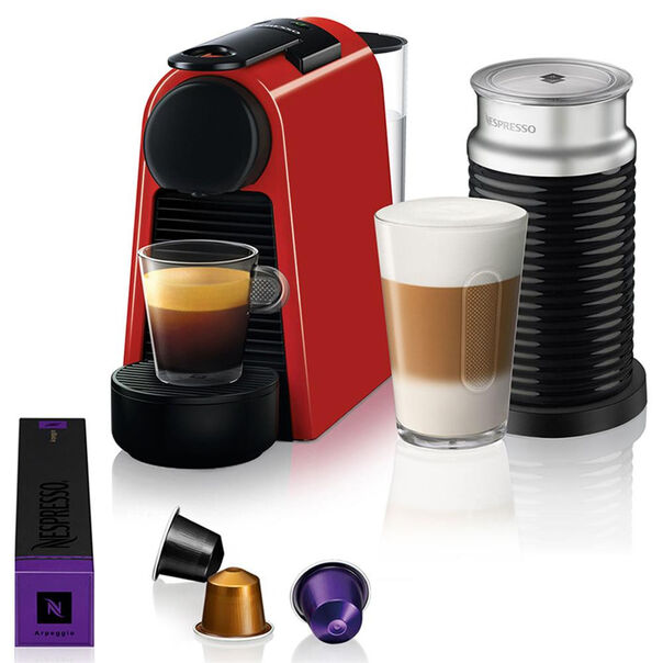 Máquina de Café Essenza Mini D30 com Aeroccino e Kit Boas Vindas Nespresso - Vermelho - 110V image number null